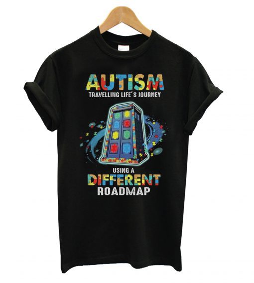 Autism Traveling life’s journey using a different roadmap T-shirt