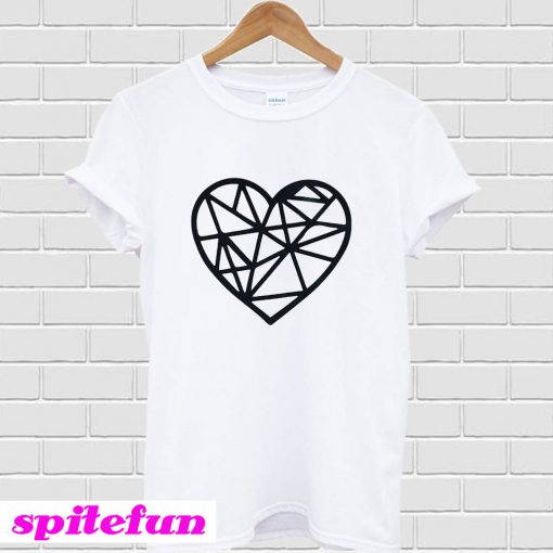 Geometric heart T-Shirt