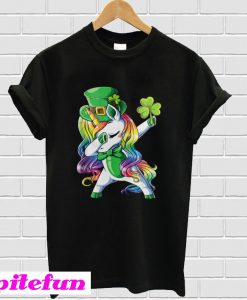 LGBT Dabbing Leprechaun Irish Unicorn T-Shirt