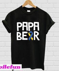 Papa Bear Down Syndrome Awareness T-Shirt