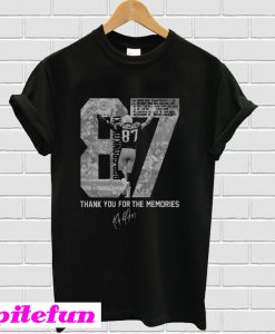 Rob Gronkowski 87 Thank you for the memories signature T-Shirt