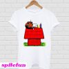 Snoop Dogg lying on Snoopy house T-Shirt