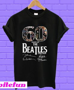 60 Years of the Beatles 1960-2020 signature T-shirt