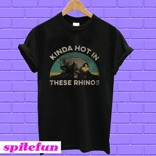 Ace Ventura kinda hot in these rhinos retro T-shirt