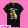 Captain Marvel Goose the cat Bring me tacos T-shirt