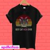 Cat with pink bandana best cat mom ever T-Shirt