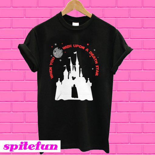 Darth Vader Mickey When You Wish Upon A Death Star T-shirt