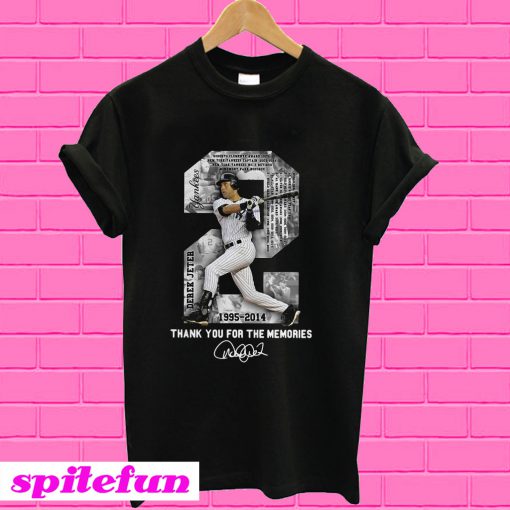 Derek Jeter MLB 1995 2014 Thank For The Memories T-shirt