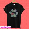 Dog paws cactus and flowers T-Shirt