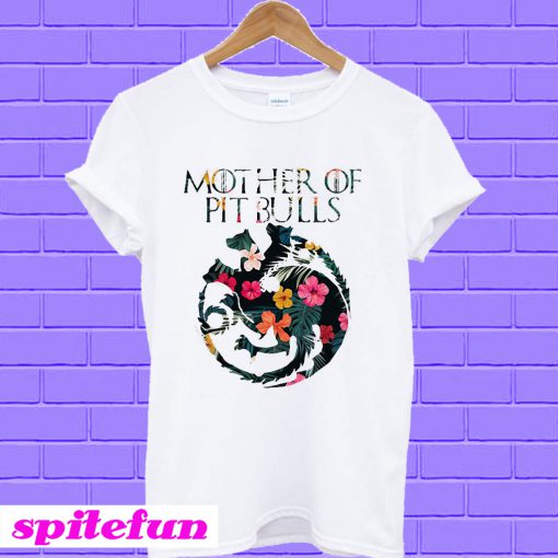 Flower mother of bitbulls T-shirt