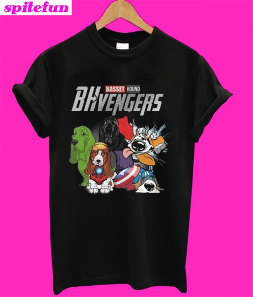 Marvel Avengers endgame Basset hound BHvengers T-Shirt