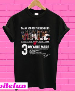 Miami Heat Dwyane Wade Thank You For The Memories T-shirt