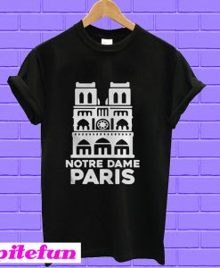 Notre Dame Paris Church France Pray For Paris T-shirt