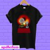 Snoopy and Charlie Brown watching Cosmic Black Hole T-shirt