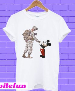 Thankful veteran Disney mickey mouse T-shirt