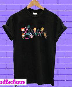 Ahola Avengers Endgame characters chibi T-shirt