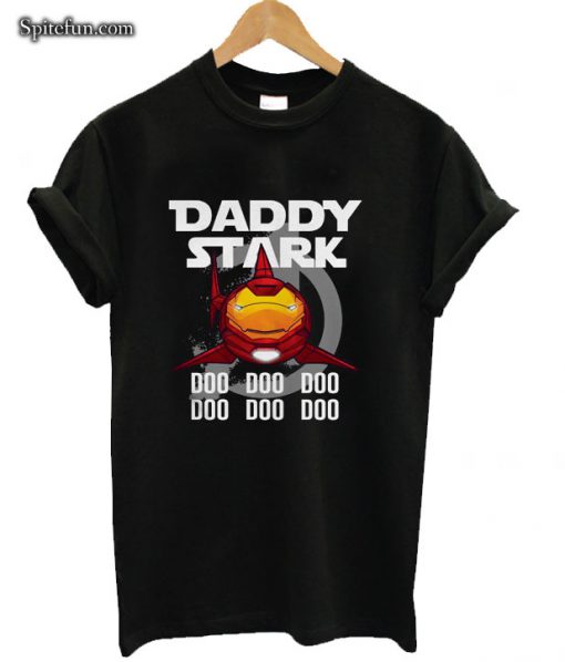 Avengers Iron Man Daddy Stark Shark Doo Doo Doo T-shirt