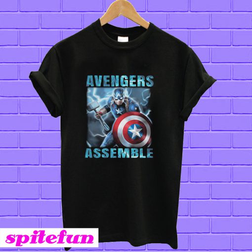 Avengers assemble Captain America T-shirt