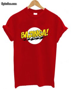 Big Bang Theory Red Bazinga T-shirt