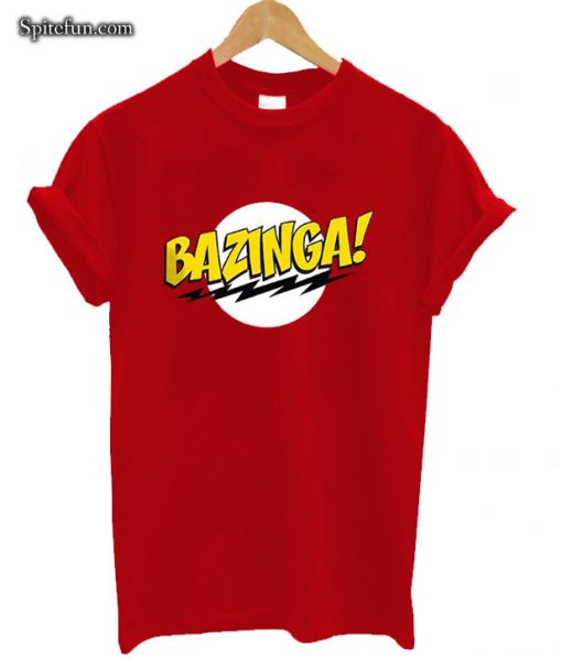 Big Bang Theory Red Bazinga T-shirt