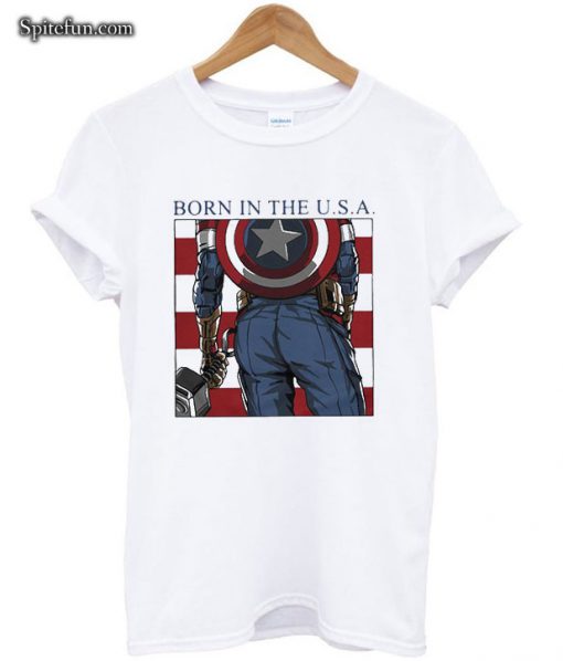 Captain America Born In The USA T-shirt