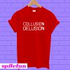 Collusion Delusion Red T-shirt