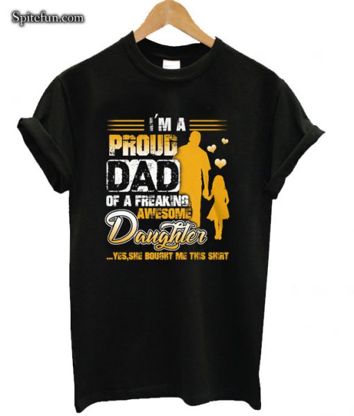 Dad And Awesome Daughter Gift T-shirt