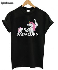 Dadacorn Unicorn Dad And Baby Fathers Day T-shirt