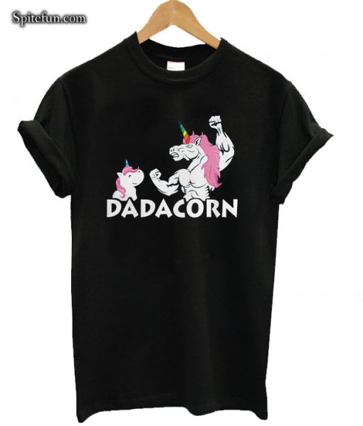 Dadacorn Unicorn Dad And Baby Fathers Day T-shirt