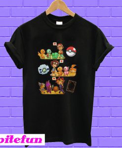 Friends Satoshi Pokemon Yagami Taichi Digimon Yugi Muto Yu-Gi-Oh T-shirt