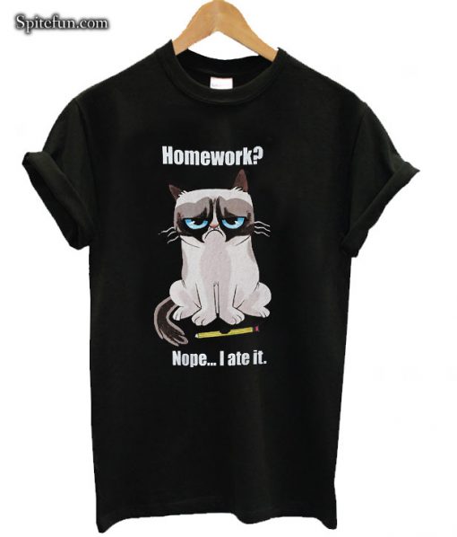 Grumpy Cat Boys' No Homework T-shirt