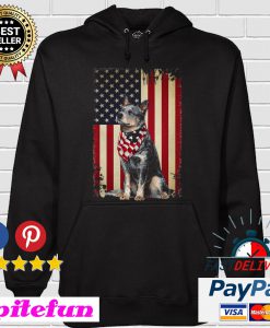 Heeler Smile American Flag Hoodie