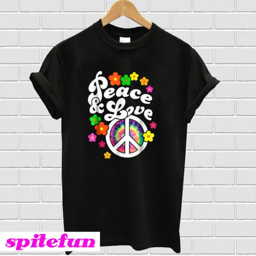 Hippie Peace Sign Peace & Love T-shirt