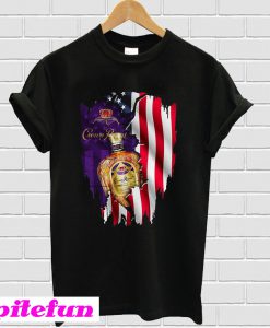 Independence Day 4th Of July Crown Royal American Flag T-shirt