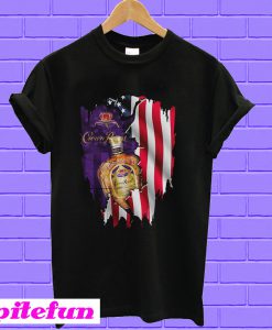 Independence day 4th of July Crown Royal America Flag T-shirt