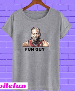 Kawhi fun guy gray T-shirt