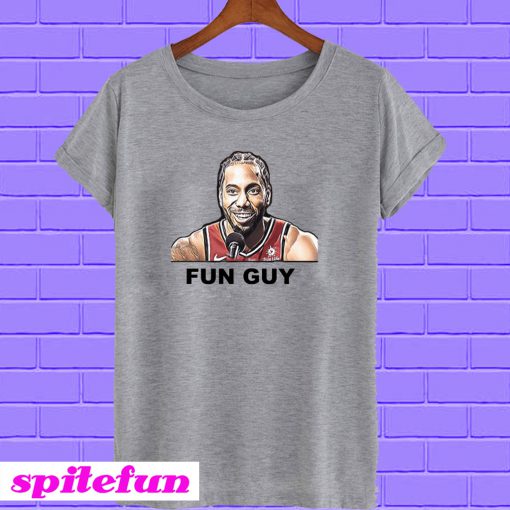 Kawhi fun guy gray T-shirt