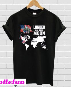 Landed On The Moon Black T-shirt