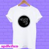 Never Give Up white T-shirt