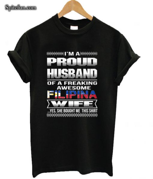 Proud Husband Of Awesome Filipina Wife T-shirt