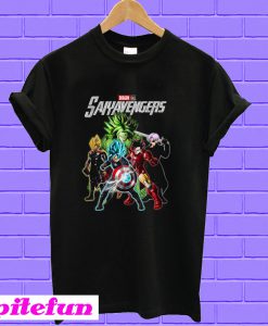 Saiyavengers Dragon Ball Marvel Avengers T-shirt