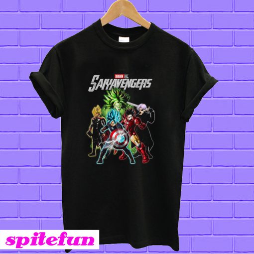 Saiyavengers Dragon Ball Marvel Avengers T-shirt