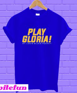 St Louis Blues Play Gloria T-shirt