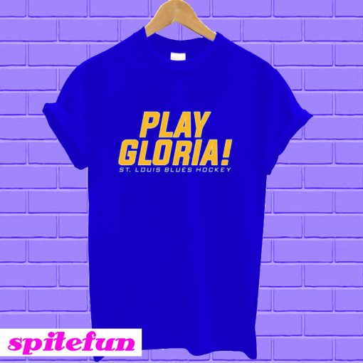 St Louis Blues Play Gloria T-shirt