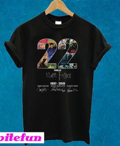 22 Years Of Harry Potter 1997 2019 Signature T-shirt