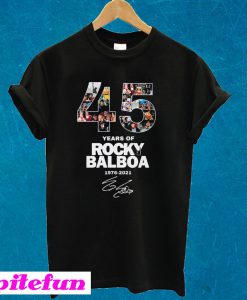45 Years Of Rocky Balboa 1976-2021 Signature T-shirt