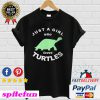 Cute Turtle Just A Girl Who Loves Turtles Slim Fit T-shirt