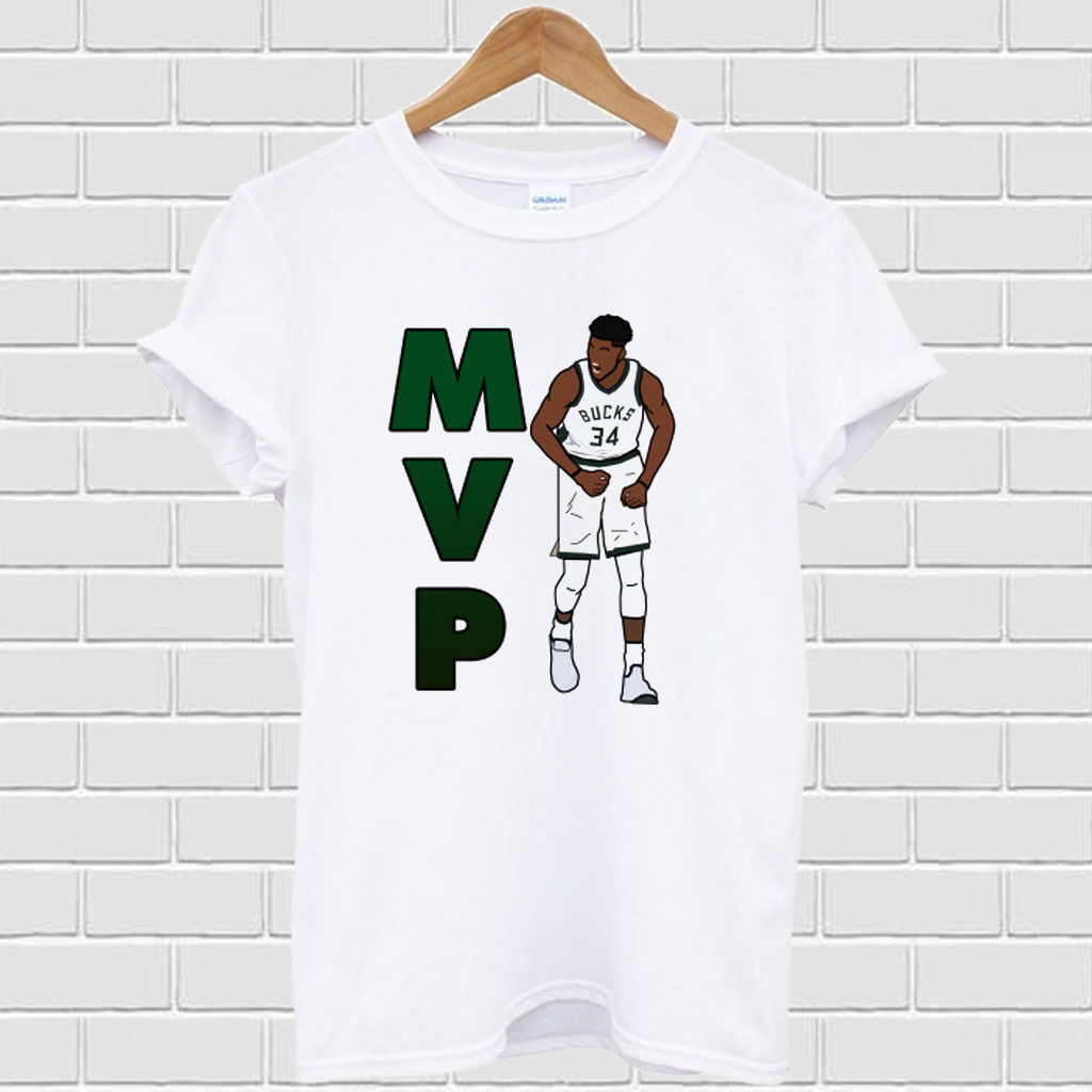 Giannis antetokounmpo Shirt Basketball MVP Player NBA player Unisex T-shirt  S