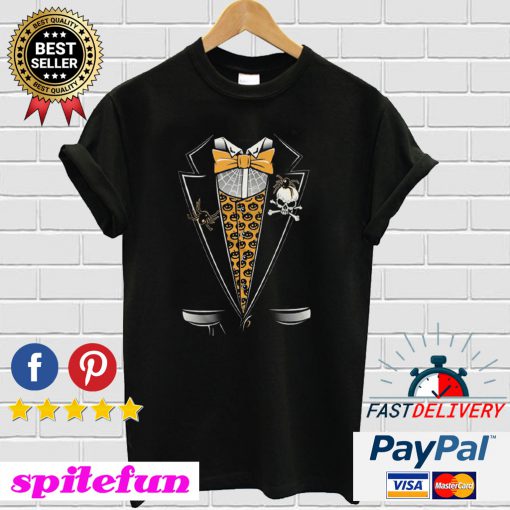 Halloween Pumpkin Tuxedo T-Shirt