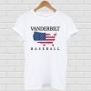Vanderbilt Baseball USA Flag Map T-shirt